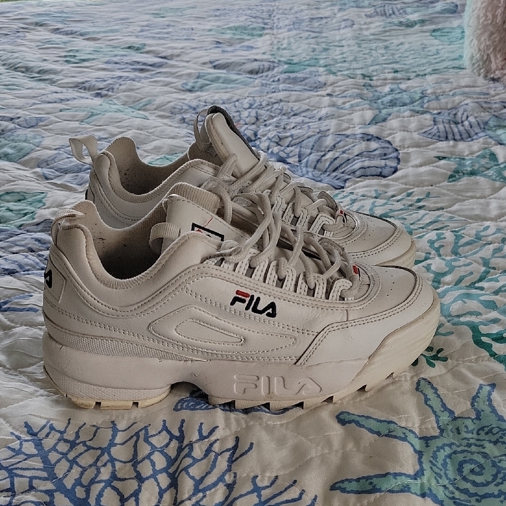 Fila White Athletic Shoes